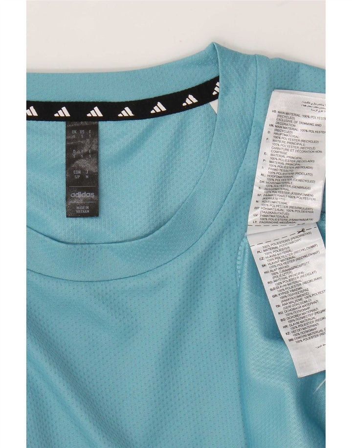 Adidas Camiseta Masculina Top Pequeno Azul Poliéster