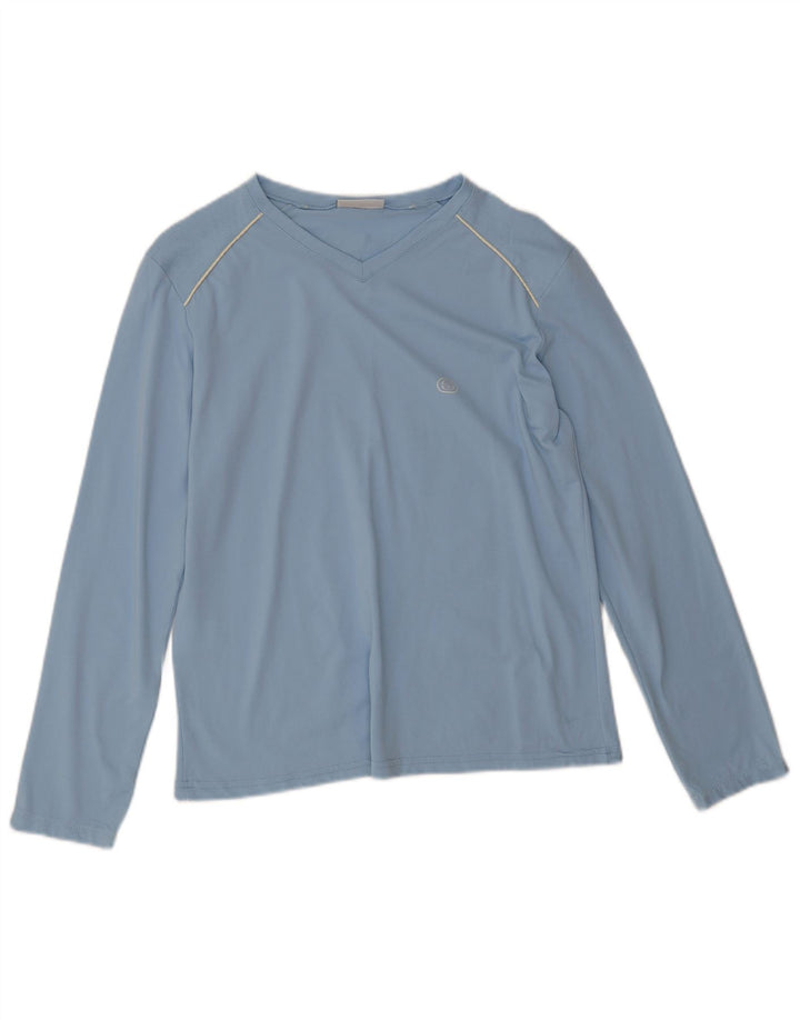 Top feminino Sergio Tacchini manga comprida IT 48 XL azul poliamida