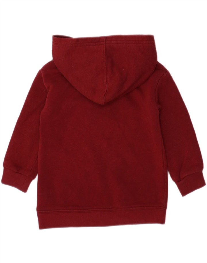 NIKE Baby Girls Graphic Hoodie Jumper 9-12 Months Burgundy Cotton Vintage Nike and Second-Hand Nike from Messina Hembry 