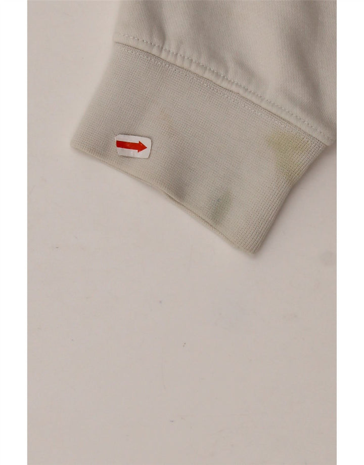 NIKE Mens Graphic Moletom Jumper Médio Cinza Algodão