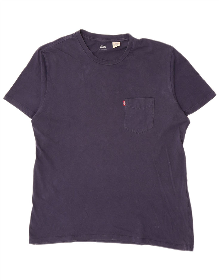 Camiseta masculina Levi's grande algodão azul marinho
