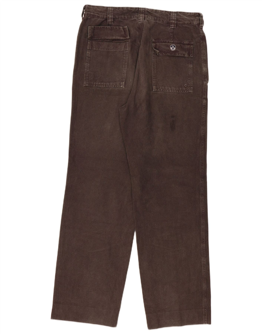 Calça chino reta masculina North Sails W32 L30 algodão cinza