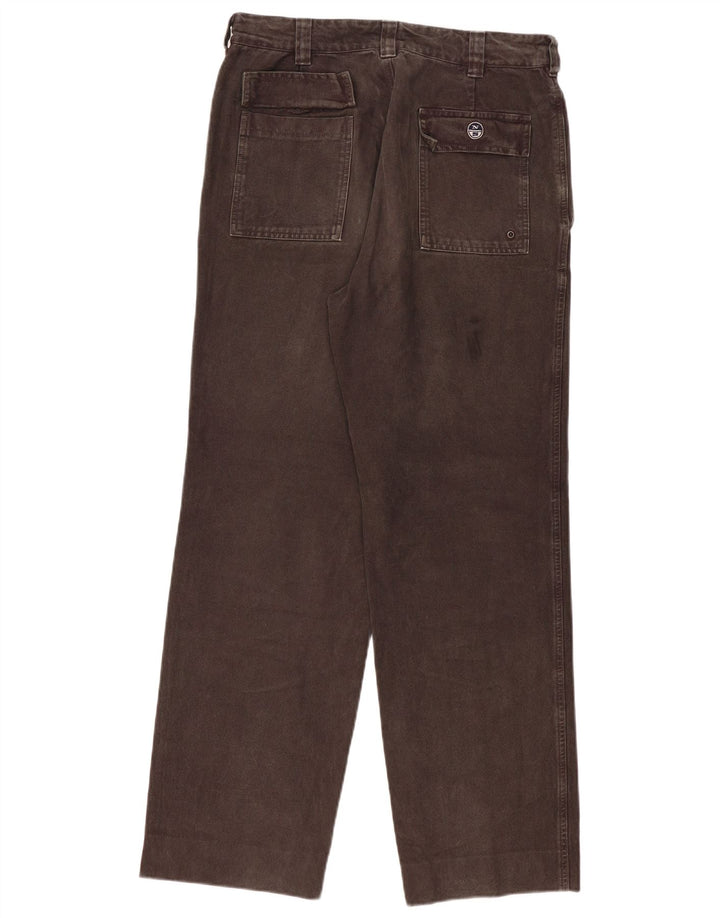 Calça chino reta masculina North Sails W32 L30 algodão cinza
