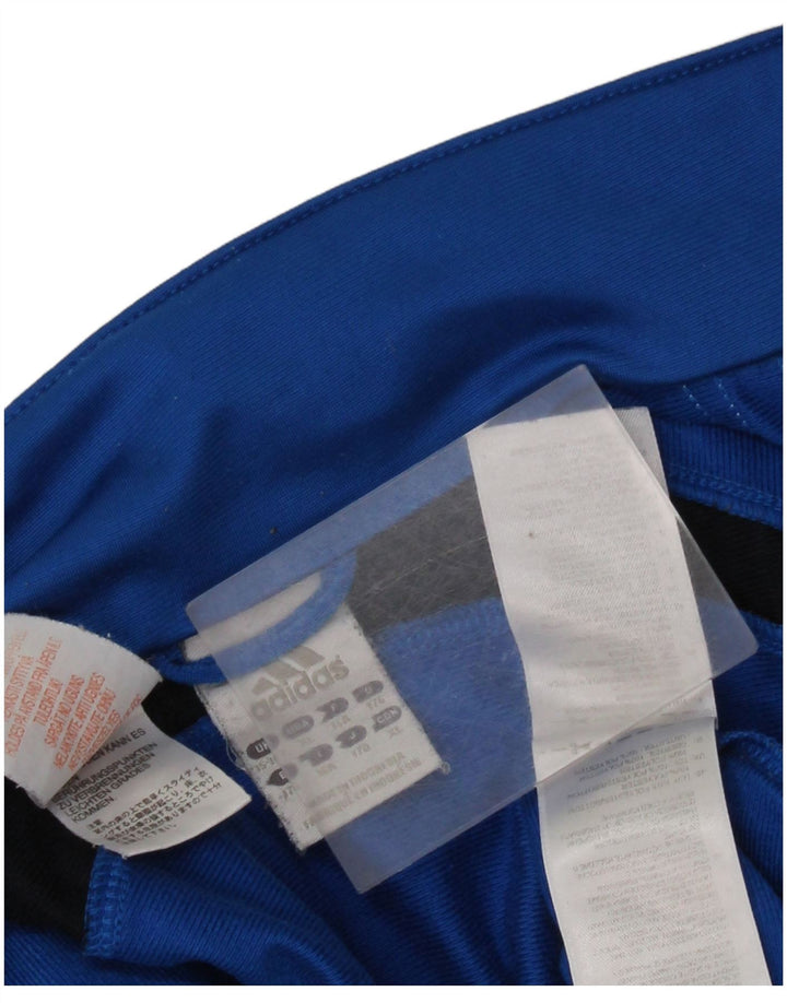 ADIDAS Meninos Treino Top Jaqueta 15-16 Anos Azul Colorblock Poliéster