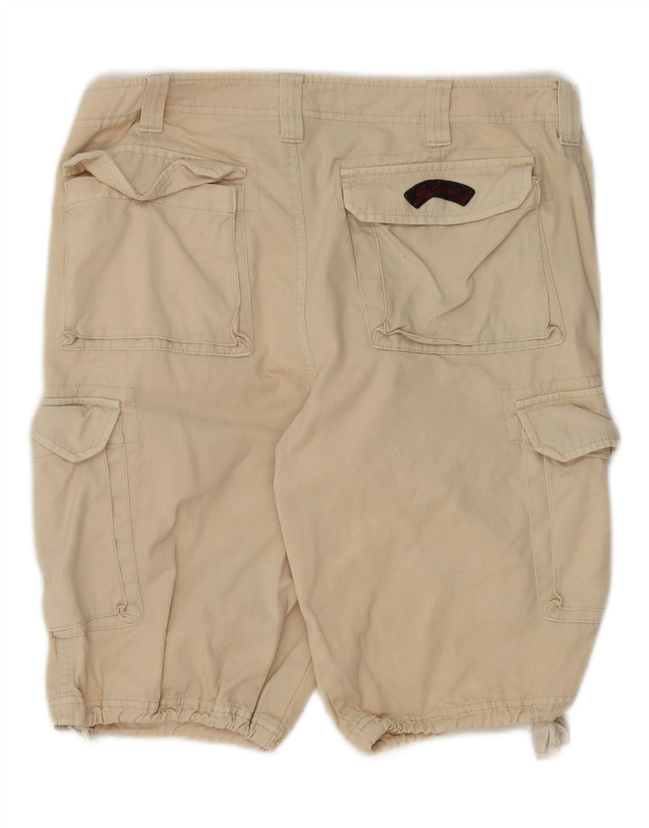 LES COPAINS Mens Cargo Shorts IT 48 Médio W32 Algodão Bege