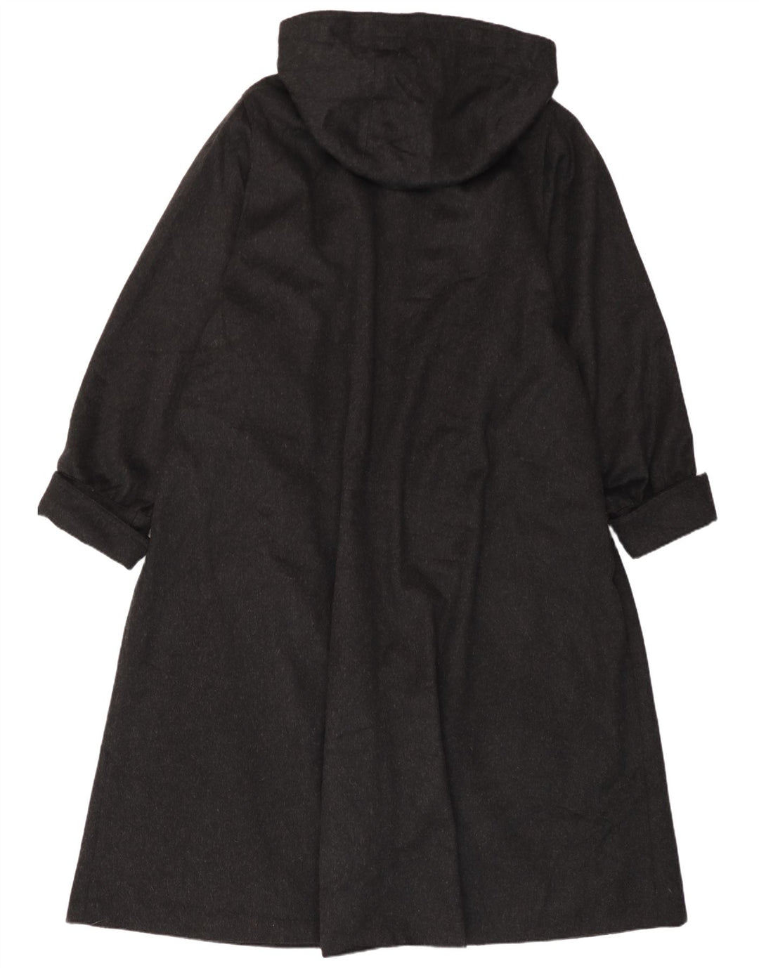 Sobretudo feminino oversized com capuz Yessica EU 44 XL lã cinza