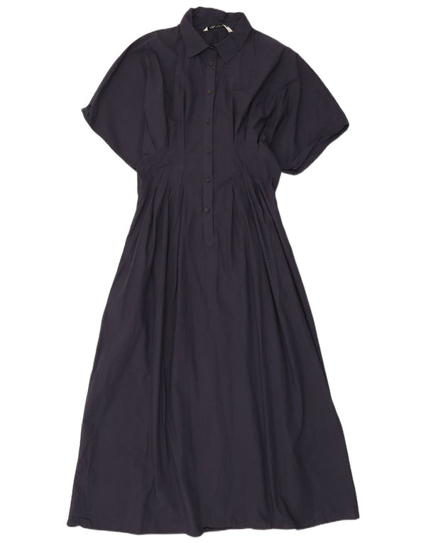Vestido maxi feminino Zara Reino Unido 12 médio azul marinho