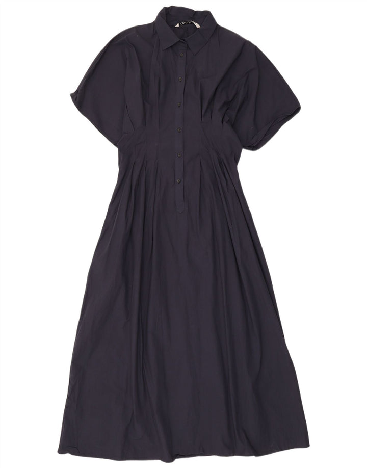 Vestido maxi feminino Zara Reino Unido 12 médio azul marinho