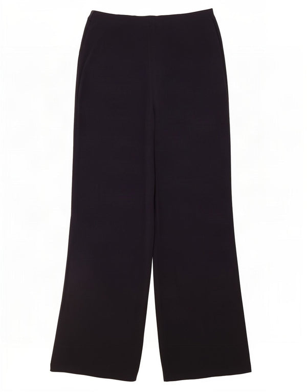 Marks & Spencer Womens Casual Trousers UK 12 Medium W30 L30 Navy Blue