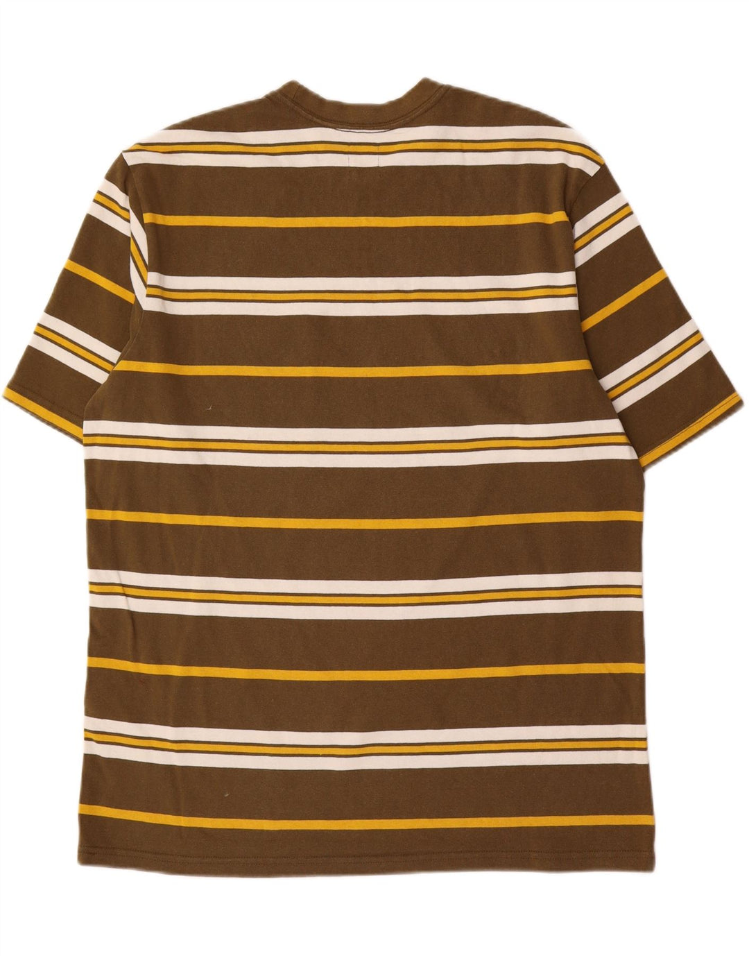 Camiseta masculina oversized LEVI'S de algodão listrado marrom médio