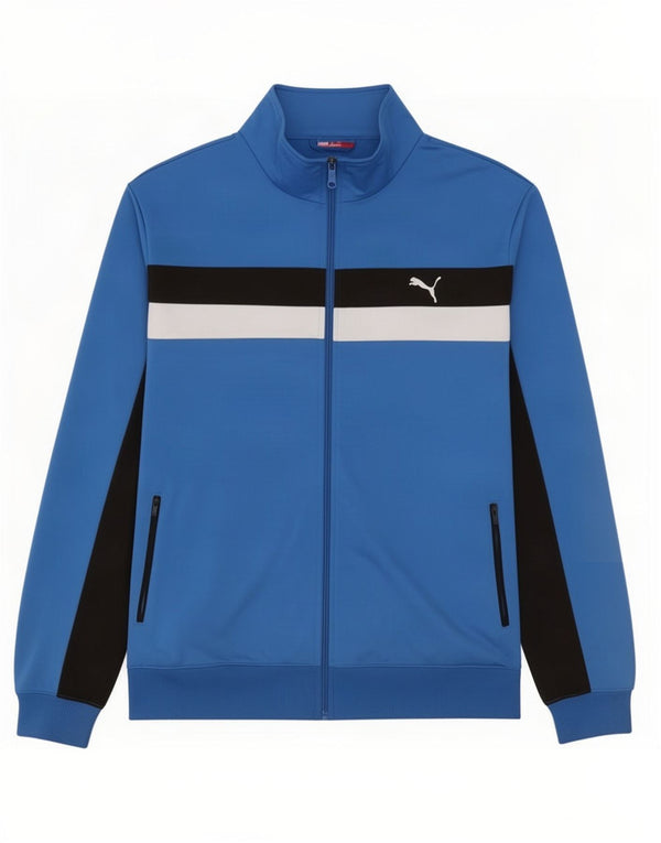 Puma Mens Tracksuit Top Jaqueta XL Azul Colorblock