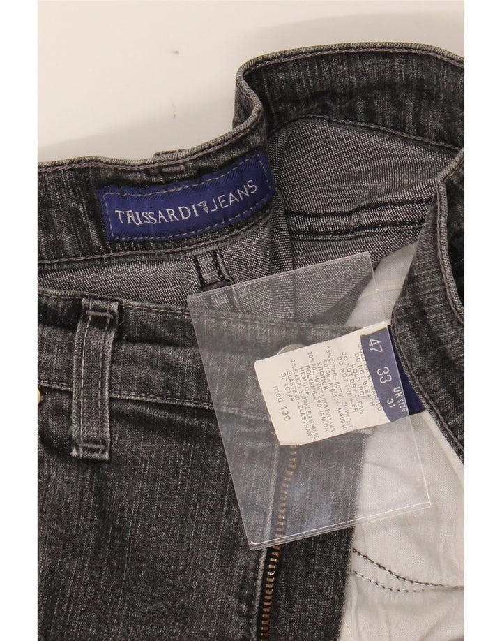 TRUSSARDI Womens Straight Jeans W31 L28 Grey Cotton Vintage Trussardi and Second-Hand Trussardi from Messina Hembry 