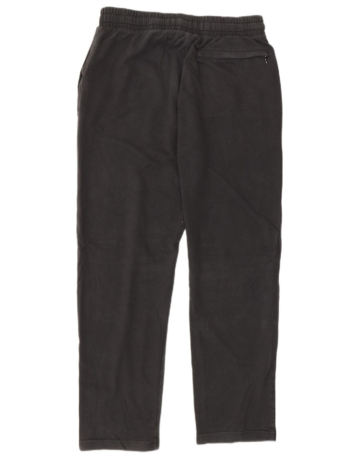 Calça de treino masculina Marks & Spencer de algodão preto médio