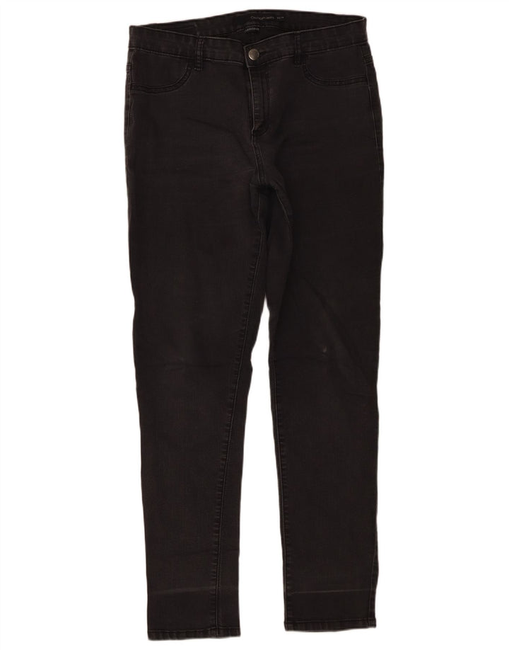 Calça legging feminina Calvin Klein US 14 grande W32 L30 algodão cinza