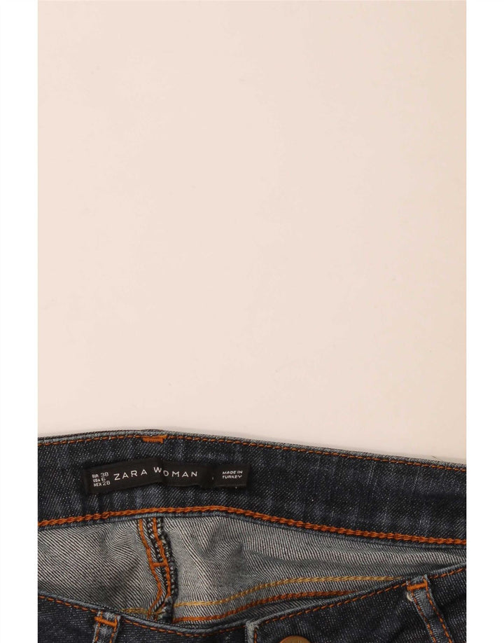 Zara Jeans Slim Feminino EU 38 Pequeno W28 L30 Azul Marinho