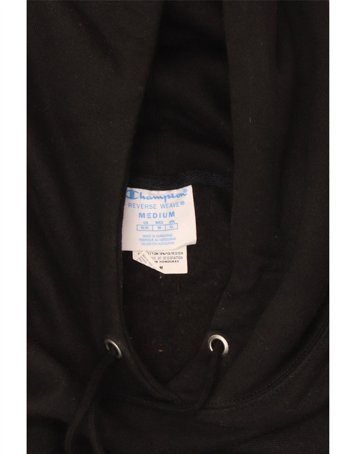 Jumper com capuz feminino Champion UK 14 médio algodão preto