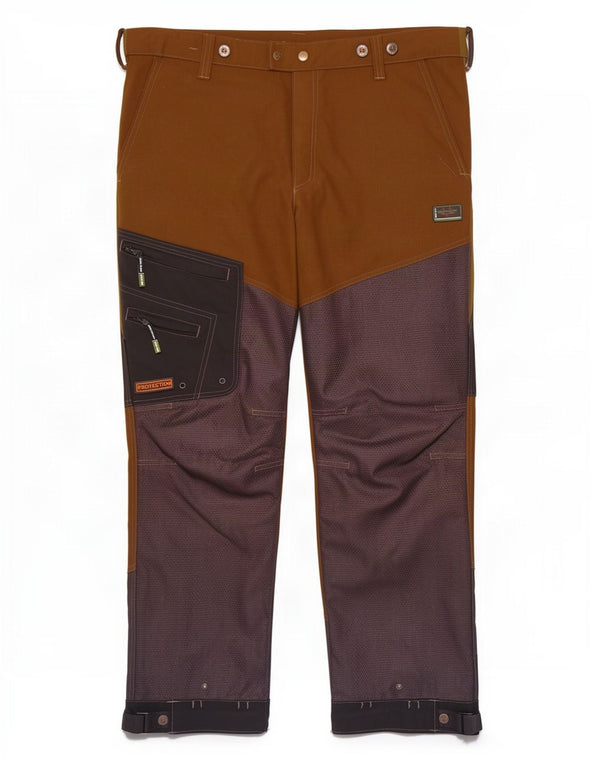 Calça cargo masculina Swedteam Workwear reta W38 L29 marrom colorblock