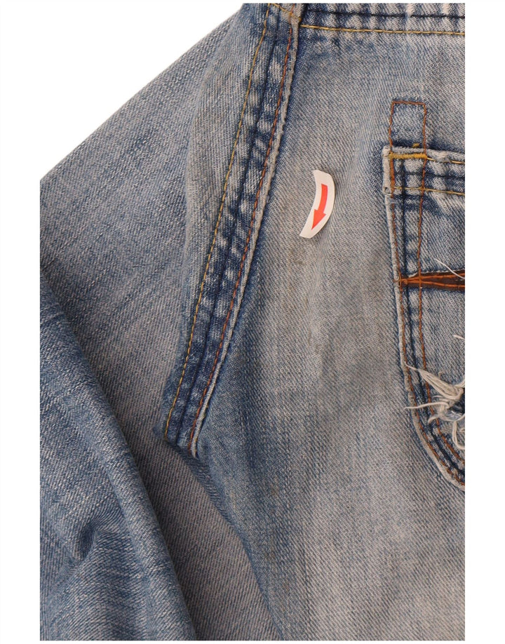 Replay Jeans Bootcut Feminino W26 L34 Azul Algodão