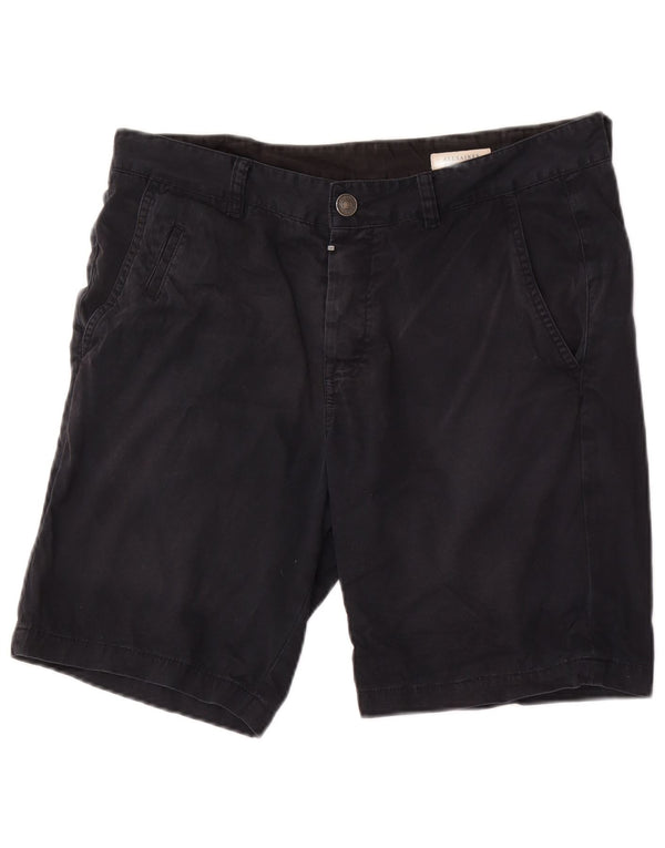 All Saints Mens Chino Shorts W32 Médio Algodão Preto