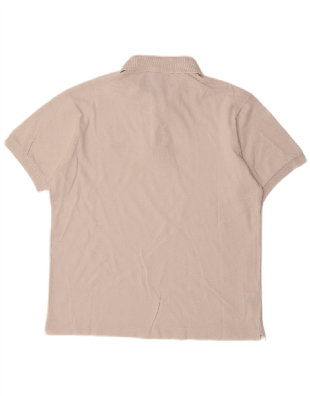 Camisa polo masculina LACOSTE tamanho 4 médio algodão branco