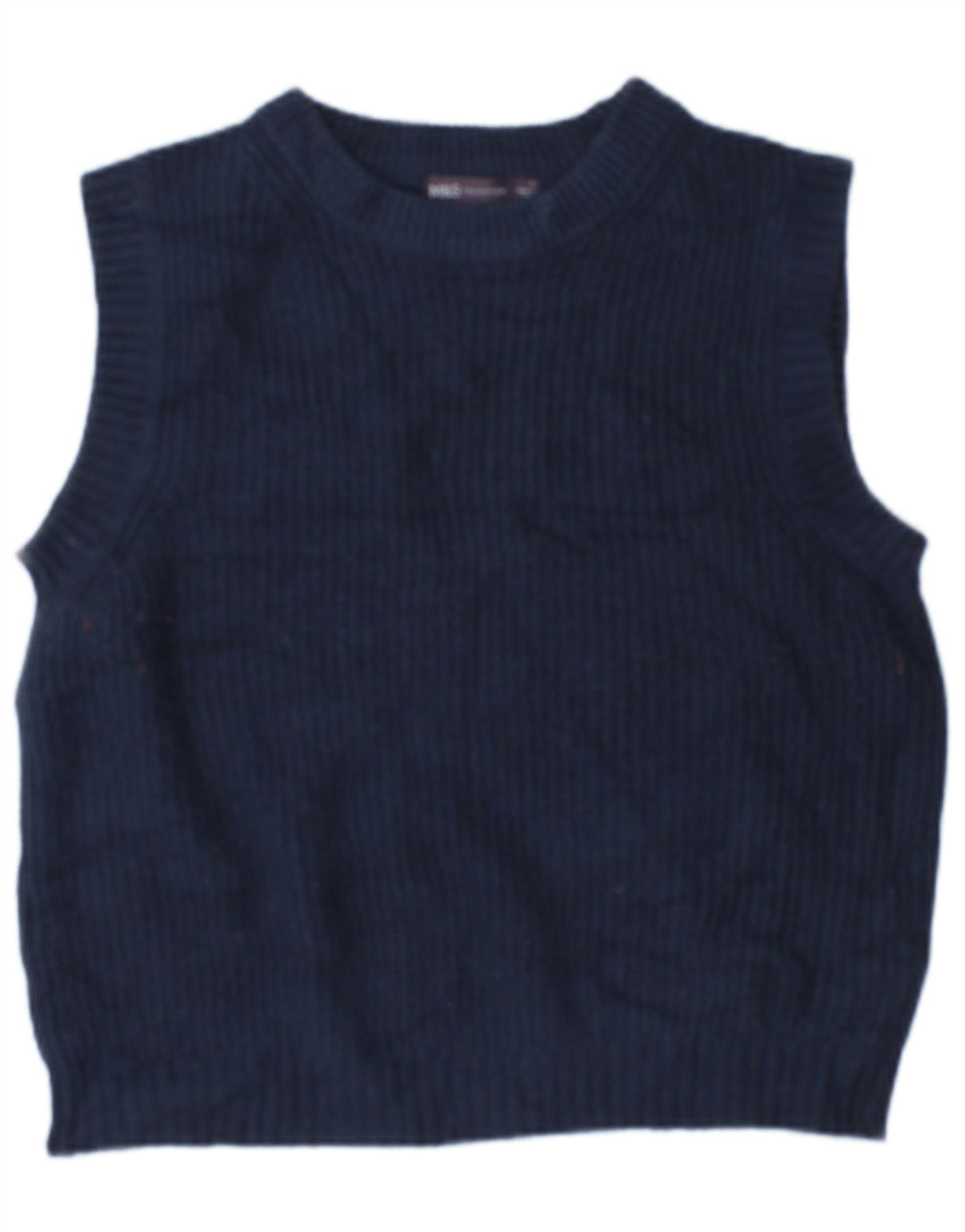 Marks & Spencer Regata Feminina Crop Oversized Colete Reino Unido 10 Pequena Azul Marinho