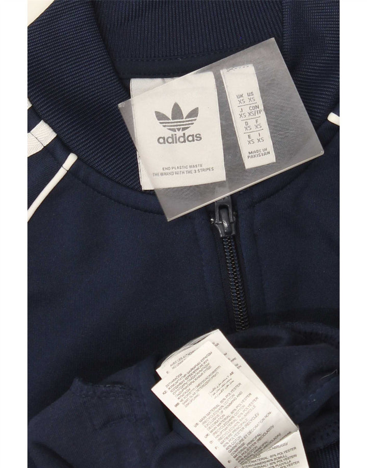 Adidas Mens Tracksuit Top Jacket XS Azul Marinho Poliéster