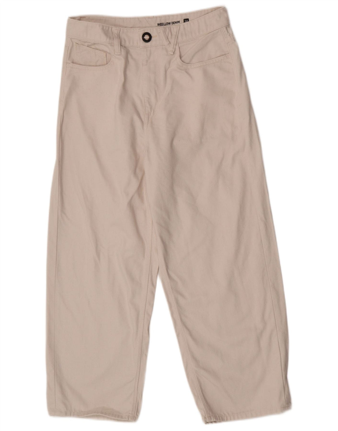 Calça jeans masculina Volcom W30 L25 algodão branco