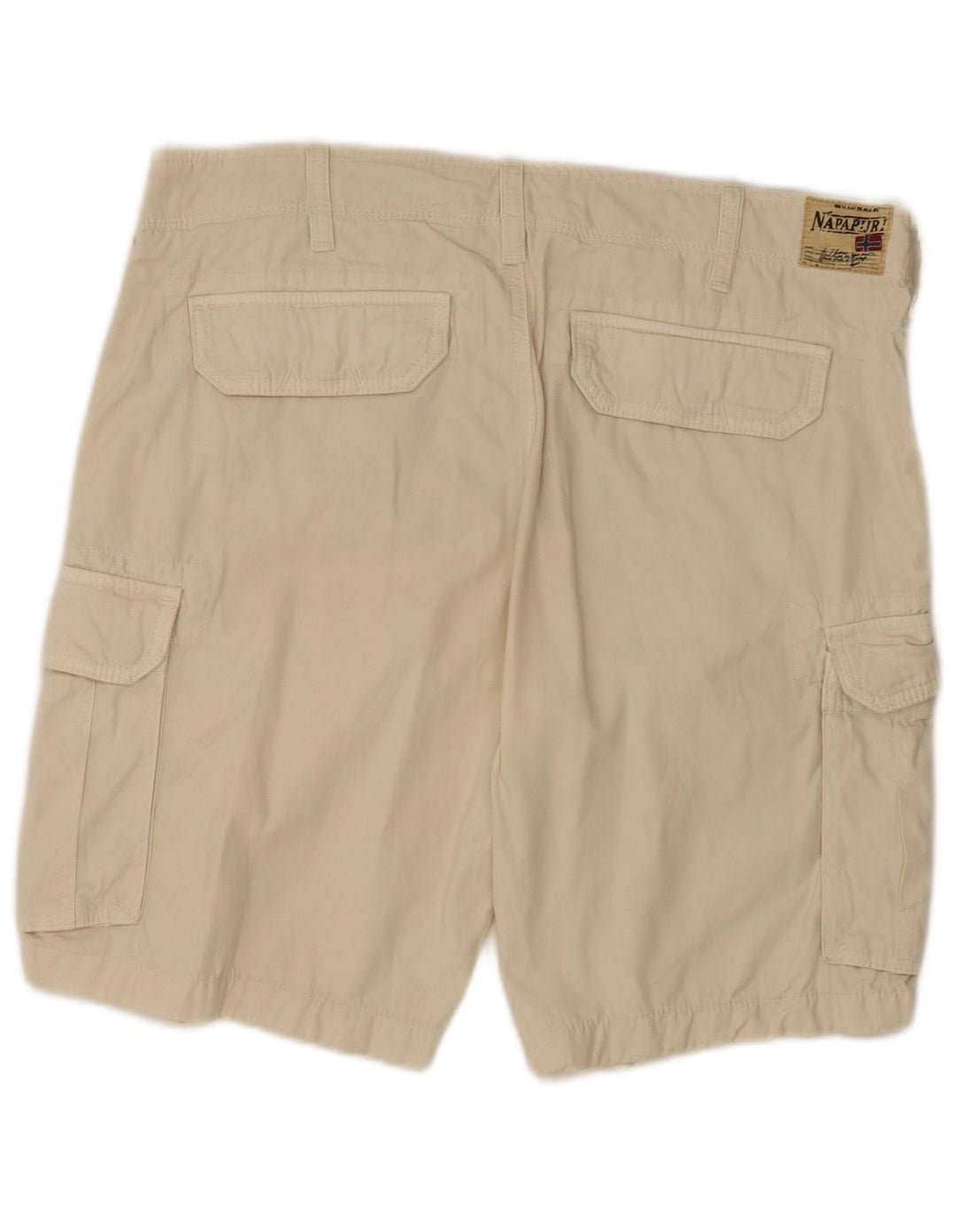 Shorts cargo masculino Napapijri W33 algodão bege médio