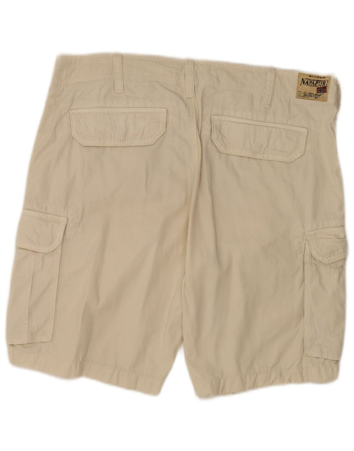 Shorts cargo masculino Napapijri W33 algodão bege médio