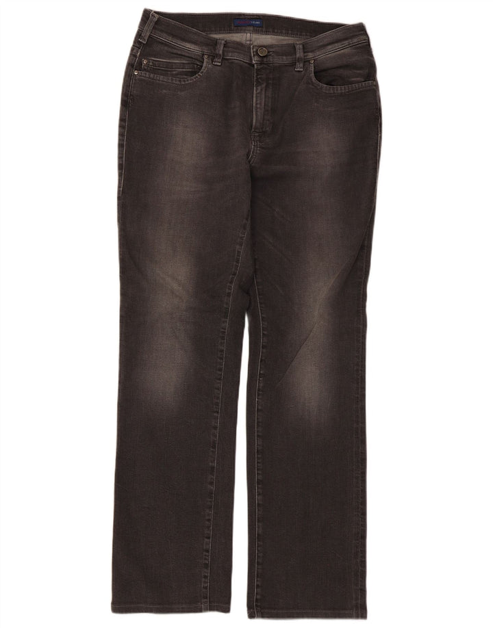 Jeans retos femininos Trussardi W30 L29 algodão cinza
