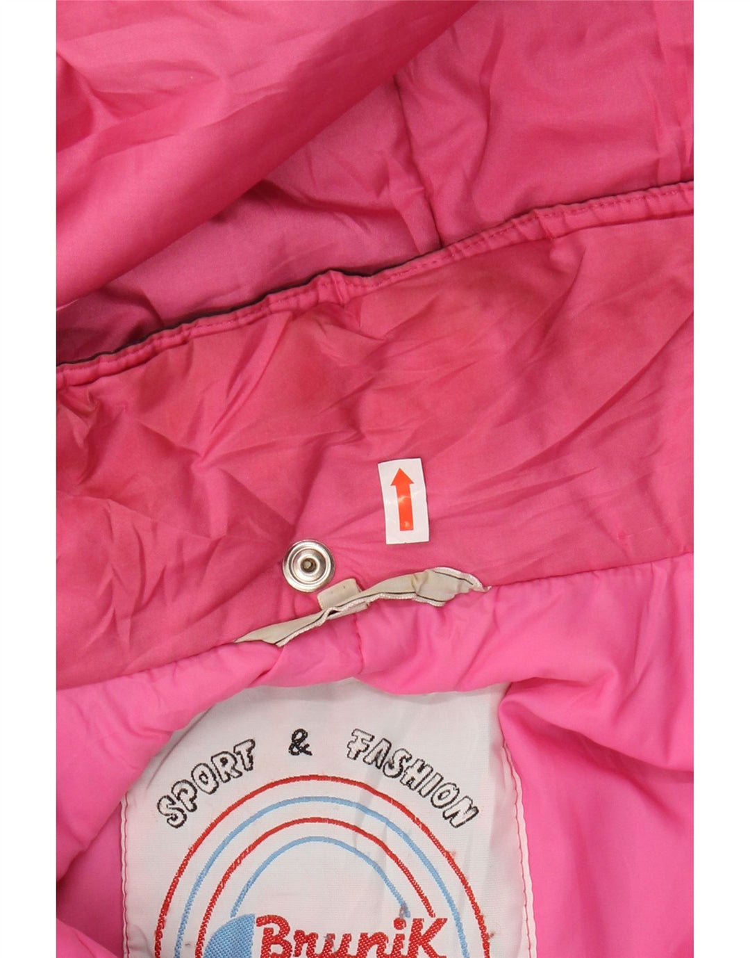 Jaqueta corta-vento feminina com capuz grande BRUNIK IT 42 médio preto