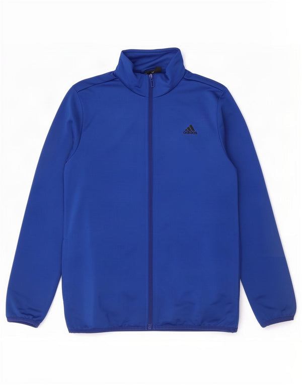 Adidas Meninos Graphic Tracksuit Top Jacket 11-12 Anos Azul Poliéster