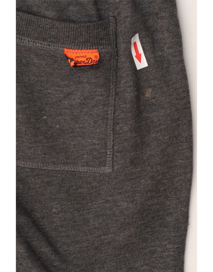 Superdry Mens Graphic Sport Shorts Pequeno Algodão Cinza