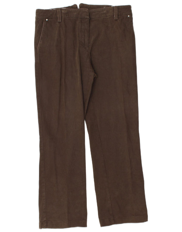 Calça Chino Reta Masculina Conte of Florence IT 50 Grande W34 L30 Marrom