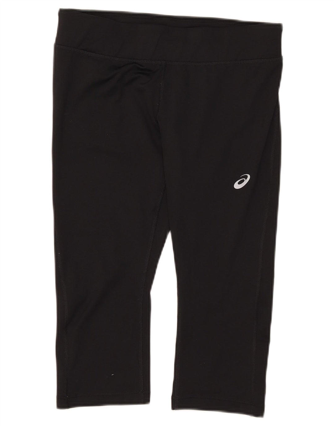 Leggings Capri Mulheres Asics UK 12 Poliéster Preto Médio