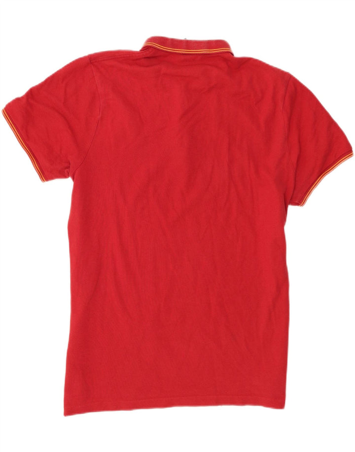 Camisa polo masculina Nike Galata Saray média listrada vermelha de algodão