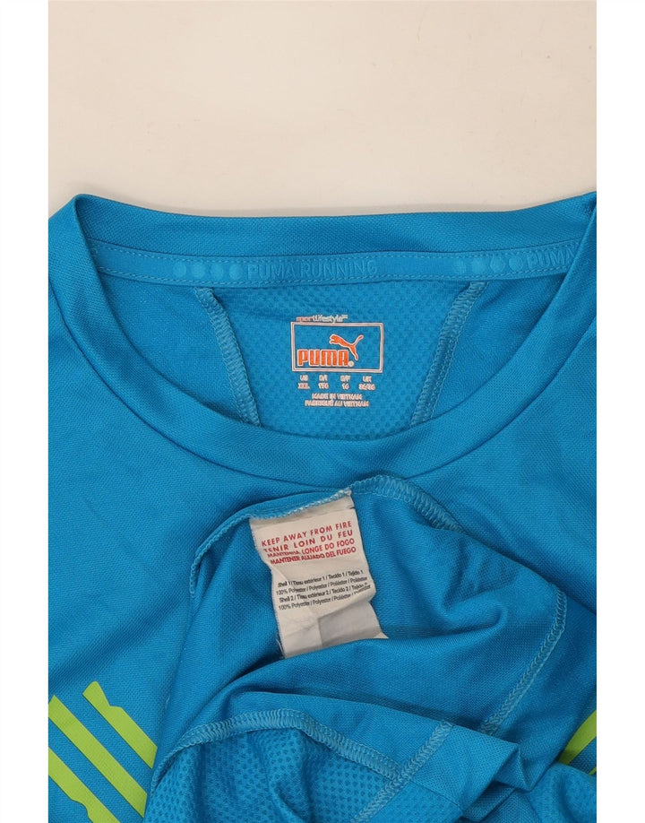 Top Puma Menino Graphic T-Shirt 15-16 Anos Azul Poliéster