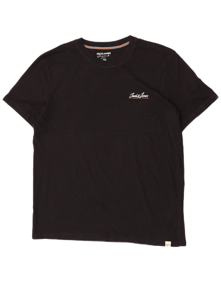 Camiseta masculina Jack & Jones Top 2XL algodão preto