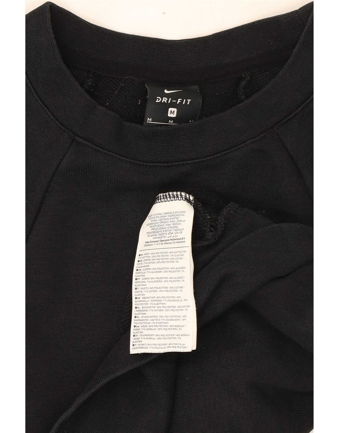 Moletom Nike Feminino Crop Graphic Jumper UK 14 Médio Preto Poliéster