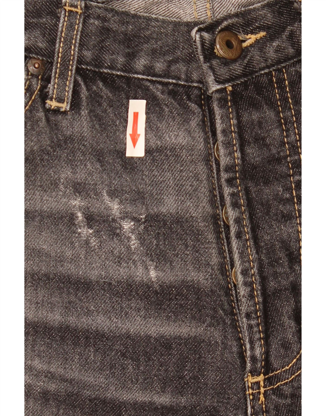 Calça jeans reta masculina Roy Rogers W32 L35 algodão cinza