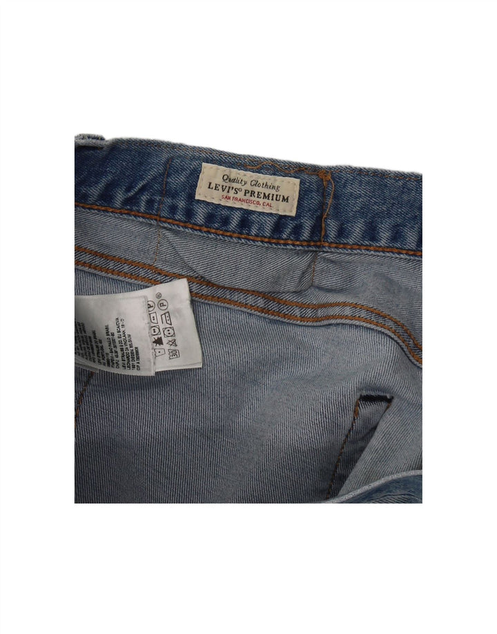 Levi's feminino 501 jeans retos W33 L27 algodão azul