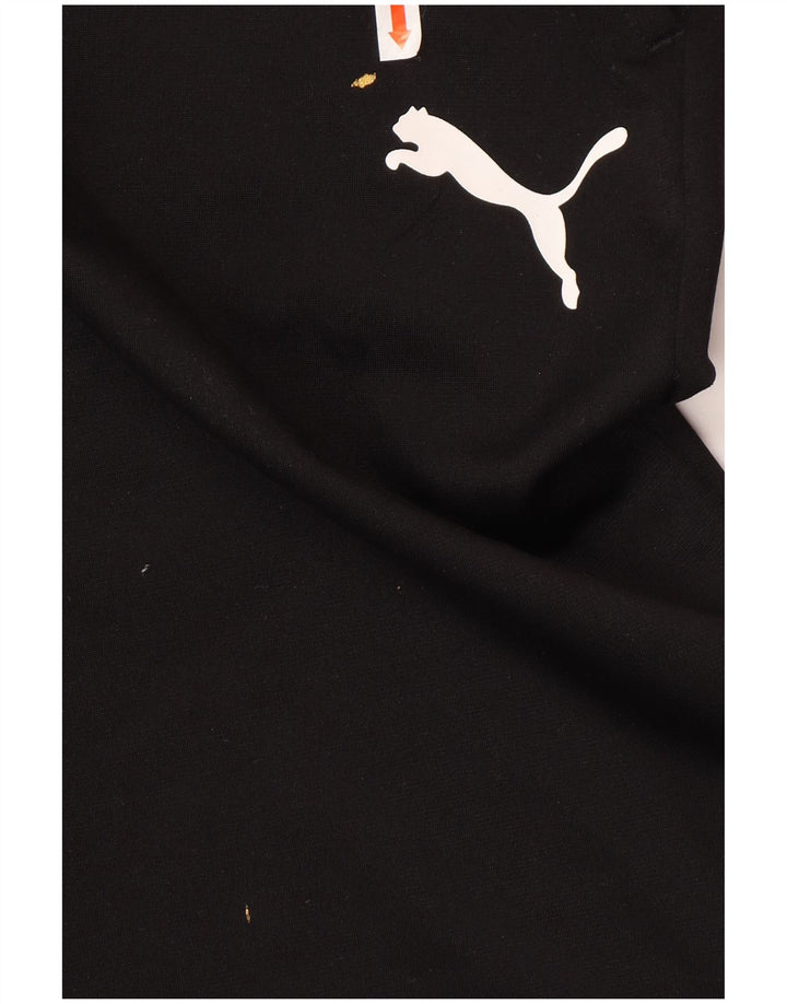 Calça de treino masculina PUMA grande poliéster preto