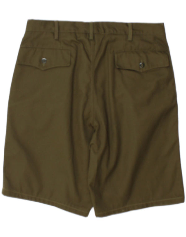 Shorts casuais masculinos vintage IT 50 grandes W36 cáqui