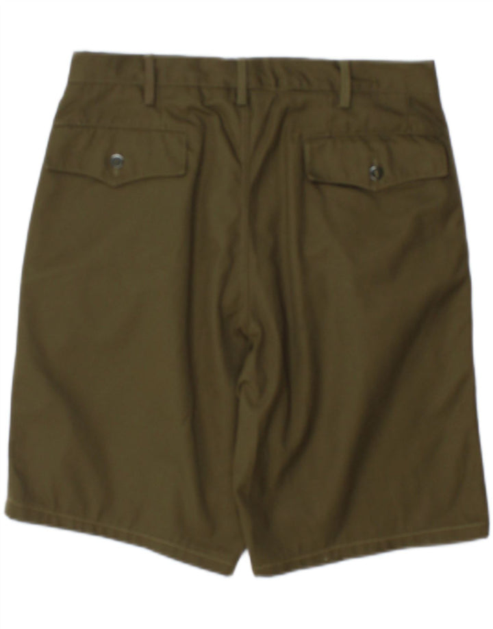 Shorts casuais masculinos vintage IT 50 grandes W36 cáqui