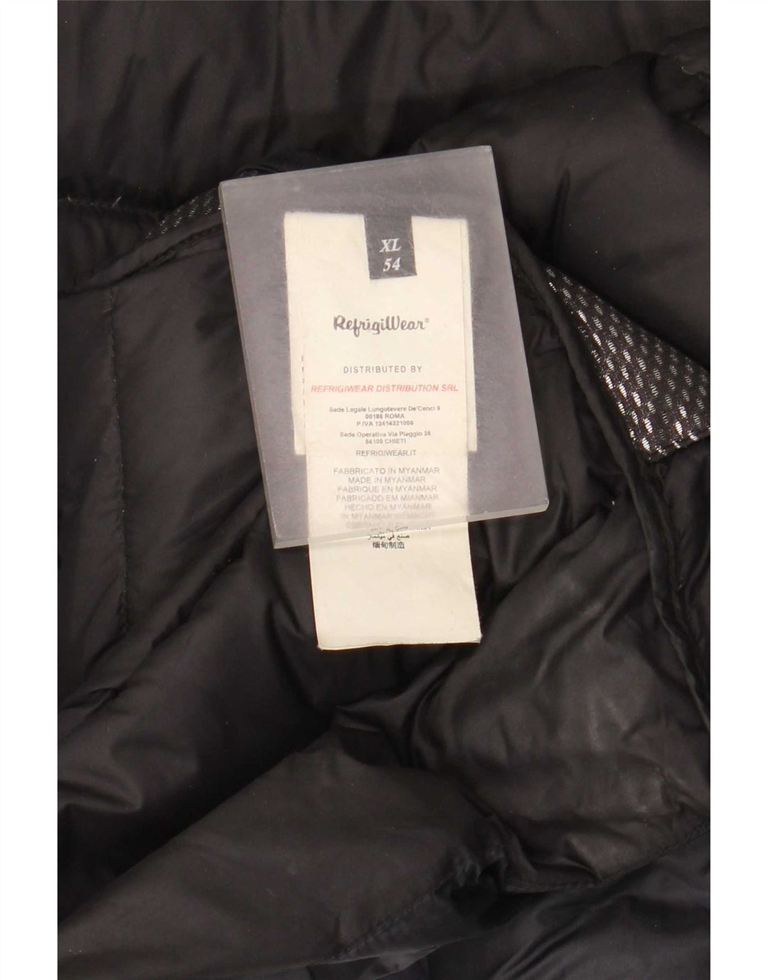 Jaqueta acolchoada masculina Refrigiwear IT 54 XL azul marinho poliamida