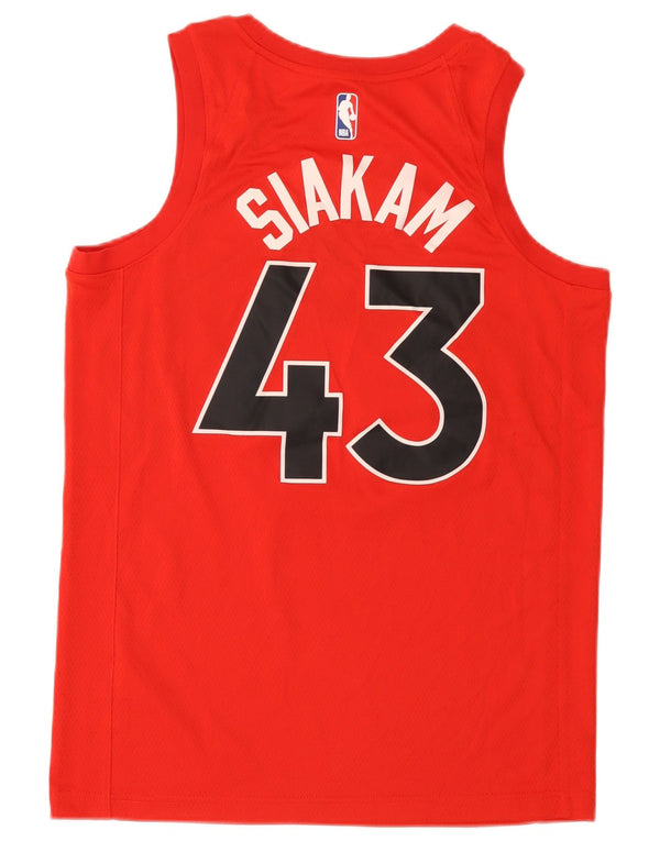 Nike Mens Toronto Raptors Graphic Vest Top Médio Vermelho Colorblock Poliéster
