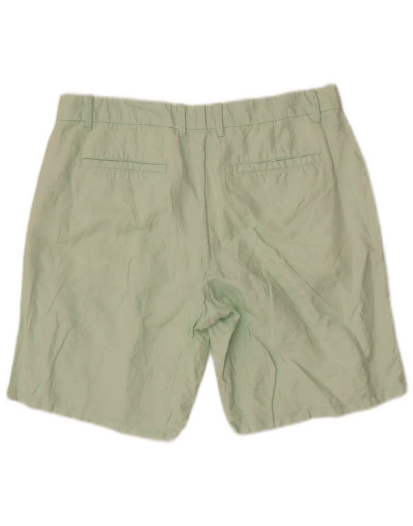 Shorts Chino feminino Gap cáqui US 6 médio W32 linho verde