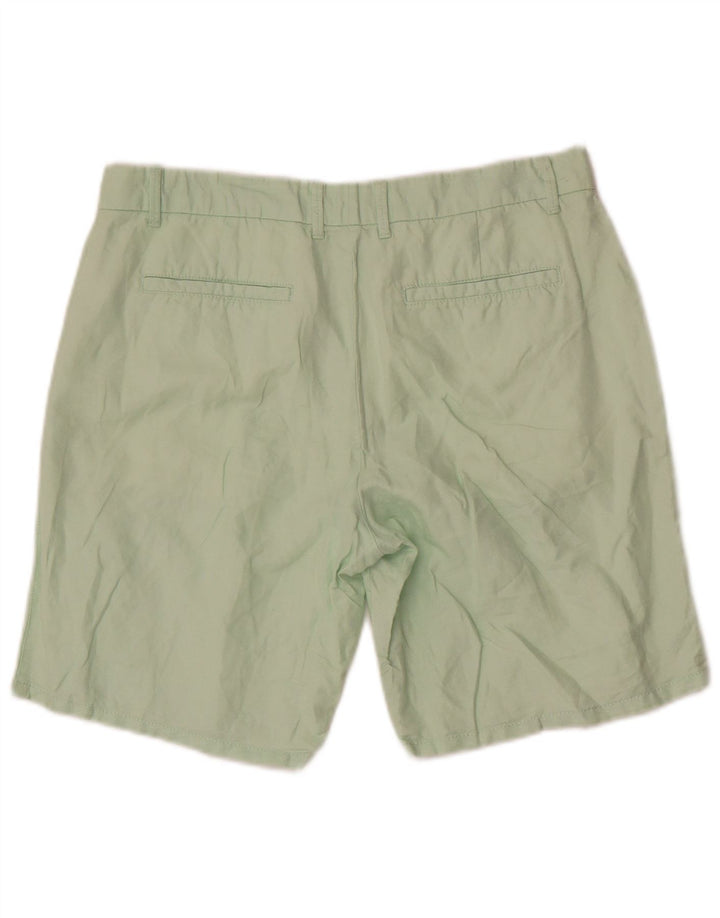 Shorts Chino feminino Gap cáqui US 6 médio W32 linho verde