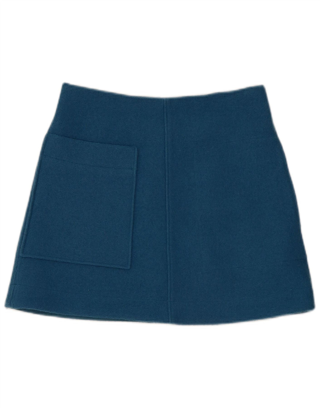 Mini saia feminina Cos EU 34 XS W30 lã azul