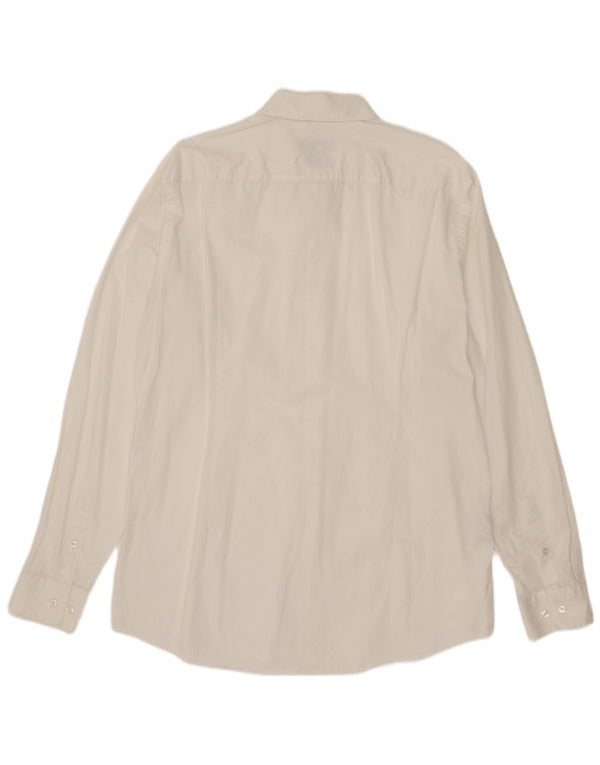 Camisa Slim Fit Masculina Hugo Boss Tamanho 42 16 1/2 Grande Algodão Branco